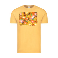 Vintage Mustard fall pumpkin background Vintage Tee - AdoDesignShop