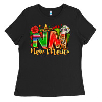 Black new mexico Ladies Tee - Zillion Design Studio