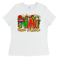 White new mexico Ladies Tee - Zillion Design Studio
