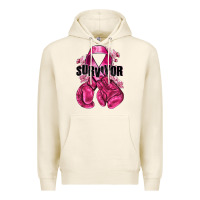 Tofu Survivor Breast Cancer with boxing gloves Premium Hoodie - NancyCooperArtShop