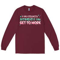 Burgundy get to work Long Sleeve Tee - MaliasSmallBusiness