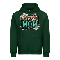 Forest Green blessed mom Urban Hoodie - OliviaCreatesArt