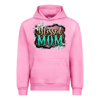 Fuchsia Pink blessed mom Urban Hoodie - OliviaCreatesArt