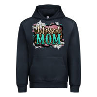 Navy blessed mom Urban Hoodie - OliviaCreatesArt