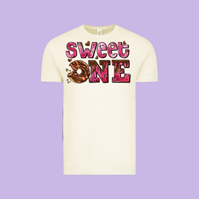 Sweet One Donut Vintage Tee Designed By Adodesignshop