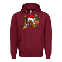 Joy Christmas With Horse Bbs Zipper Hoodie | Teevron