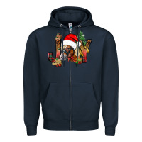 Navy joy christmas with horse bbs Zipper Hoodie - BundleAndBundleShop