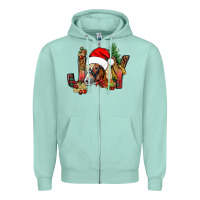 Seafoam joy christmas with horse bbs Zipper Hoodie - BundleAndBundleShop