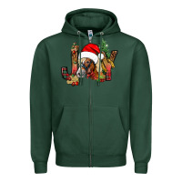 Sports Green joy christmas with horse bbs Zipper Hoodie - BundleAndBundleShop