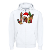 White joy christmas with horse bbs Zipper Hoodie - BundleAndBundleShop