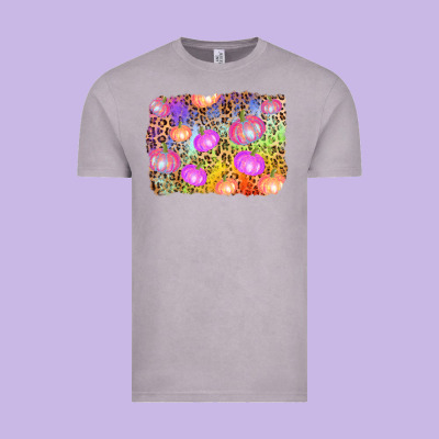 Colourful Pumpkin Background Vintage Tee Designed By Adodesignshop