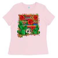 Bubblegum Pink new mexico map Ladies Tee - Zillion Design Studio