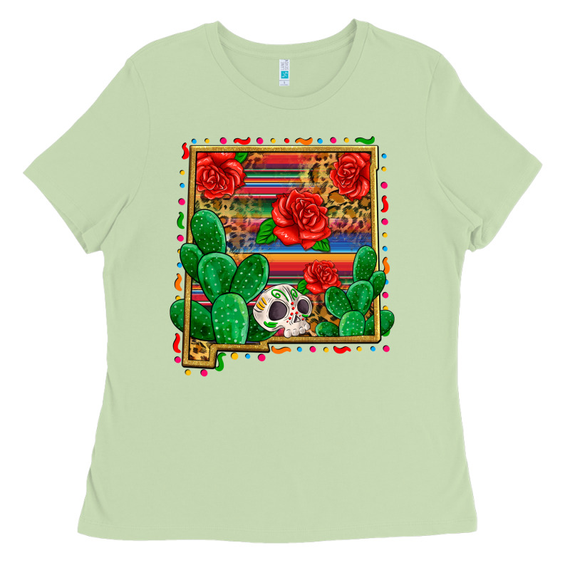 New Mexico Map Ladies Tee by Zillion Design Studio | Teevron