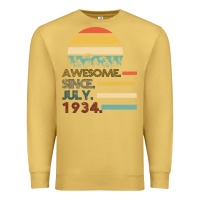 Antique Gold Awesome Since JULY 1934 Premium Sweatshirt - Bettercallsaul