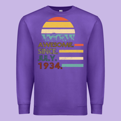 Awesome Since July 1934 Premium Sweatshirt Designed By Bettercallsaul