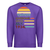 Purple Awesome Since JULY 1934 Premium Sweatshirt - Bettercallsaul