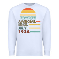 White Awesome Since JULY 1934 Premium Sweatshirt - Bettercallsaul