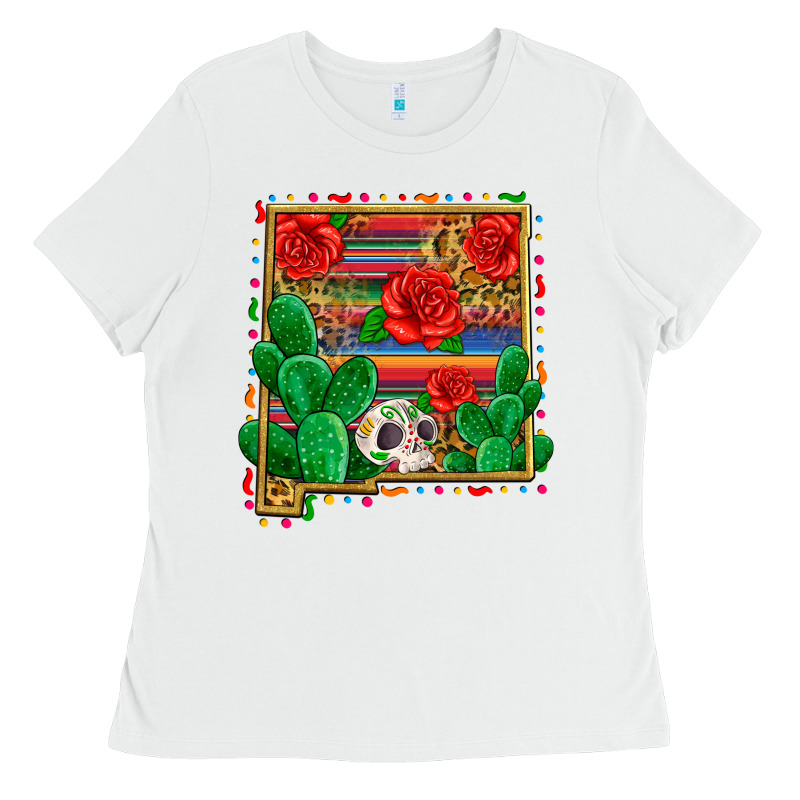 New Mexico Map Ladies Tee by Zillion Design Studio | Teevron