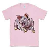 Bubblegum Pink Landrace Pig Classic Tee - LillyAllenDesigns