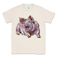 Natural Landrace Pig Classic Tee - LillyAllenDesigns