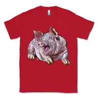 Red Landrace Pig Classic Tee - LillyAllenDesigns