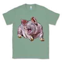 Sage Landrace Pig Classic Tee - LillyAllenDesigns