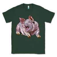 Sports Green Landrace Pig Classic Tee - LillyAllenDesigns