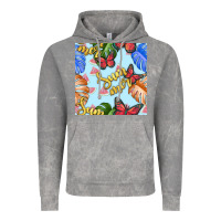 Cloud Rock summer and leaf seamless pattern Vintage Hoodie - BundleAndBundleShop