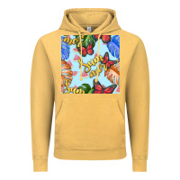 Vintage Mustard summer and leaf seamless pattern Vintage Hoodie - BundleAndBundleShop
