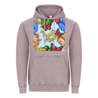 Vintage Zinc summer and leaf seamless pattern Vintage Hoodie - BundleAndBundleShop