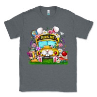 Charcoal Heather Easter School Bus Classic Tee - CowhideDigitalArt