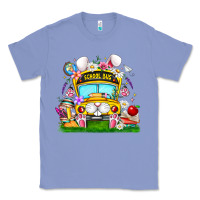 Colony Blue Easter School Bus Classic Tee - CowhideDigitalArt
