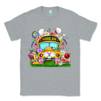 Heather Grey Easter School Bus Classic Tee - CowhideDigitalArt