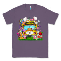 Lavender Easter School Bus Classic Tee - CowhideDigitalArt