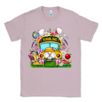Lilac Easter School Bus Classic Tee - CowhideDigitalArt