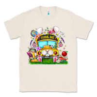 Natural Easter School Bus Classic Tee - CowhideDigitalArt