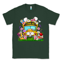 Sports Green Easter School Bus Classic Tee - CowhideDigitalArt
