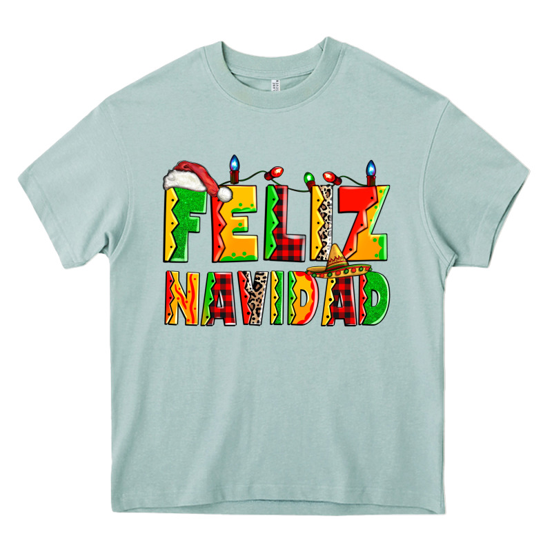 Feliz Navidad Heavy Core Tee by Zillion Design Studio | Teevron
