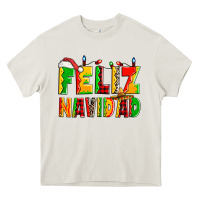 Cream feliz navidad Heavy Core Tee - Zillion Design Studio