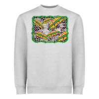 Heather Grey mardi gras umbrella background Heavyweight Sweatshirt - BarkalooDesign