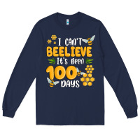 Navy i cant beelieve its been 100 days Long Sleeve Tee - MaliasSmallBusiness