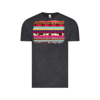 Vintage Black aztec western leopard cowhide background Vintage Tee - AdoDesignShop