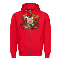 Red joy christmas with pig bbs Zipper Hoodie - BundleAndBundleShop