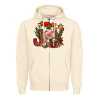 Sandshell joy christmas with pig bbs Zipper Hoodie - BundleAndBundleShop