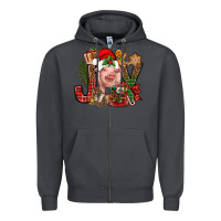Smoke joy christmas with pig bbs Zipper Hoodie - BundleAndBundleShop
