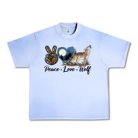 Grape Ice Peace Love Wolf Urban Heavy Tee - LillyAllenDesigns