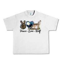 Lunar Rock Peace Love Wolf Urban Heavy Tee - LillyAllenDesigns