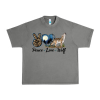 Tornado Peace Love Wolf Urban Heavy Tee - LillyAllenDesigns