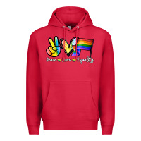 Cardinal Peace love equality Premium Hoodie - NancyCooperArtShop