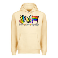Pina Colada Peace love equality Premium Hoodie - NancyCooperArtShop
